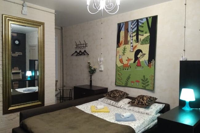 Номер-студио с собственной мини-кухней и ванной комнатой SUBCULTURA STUDIO